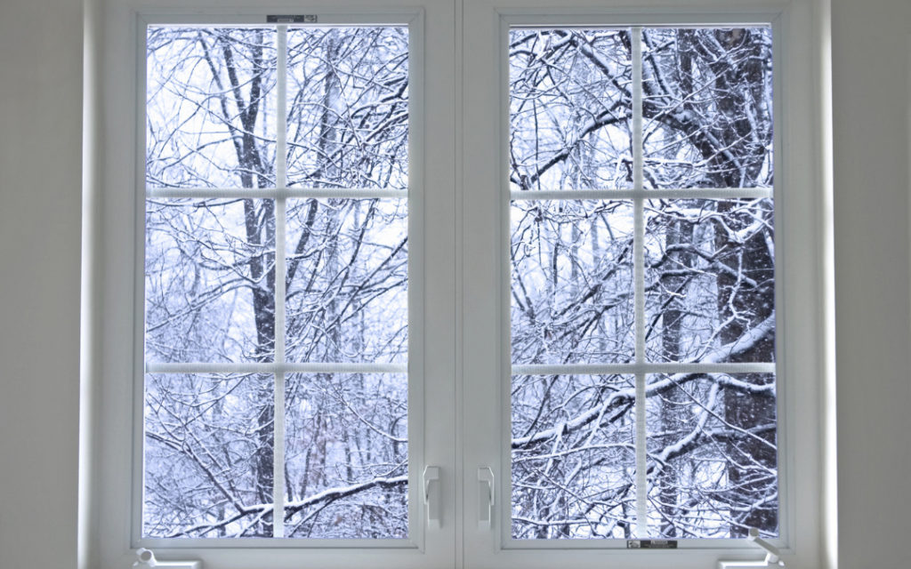 冬景色の窓