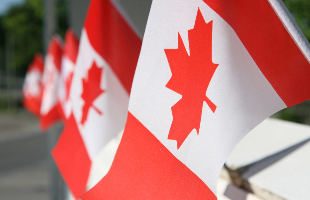 image-Canada flags